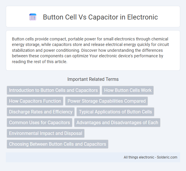 Button Cell vs Capacitor - What is the difference?