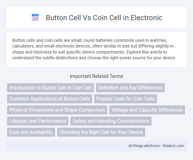 Button Cell vs Coin Cell - What is the difference?