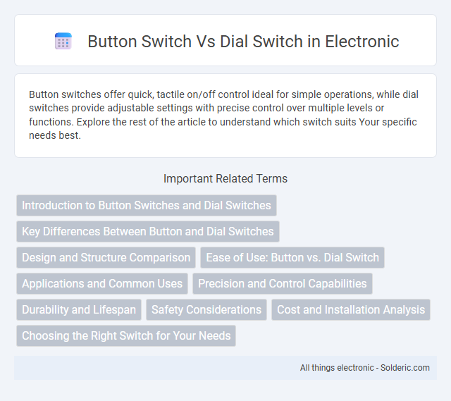 Button Switch vs Dial Switch - What is the difference?