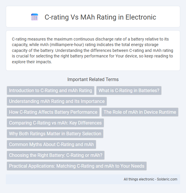 mAh rating vs C-rating - What is the difference?