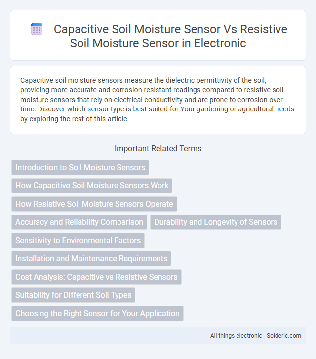 Capacitive Soil Moisture Sensor vs Resistive Soil Moisture Sensor - What is the difference?