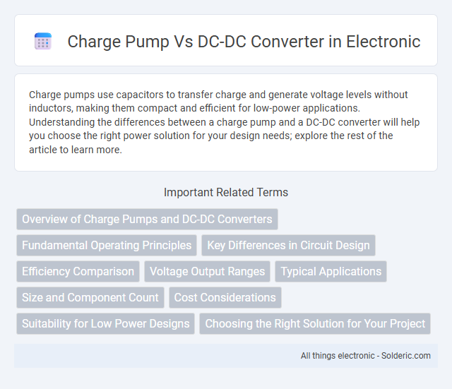 Charge Pump vs DC-DC Converter - What is the difference?