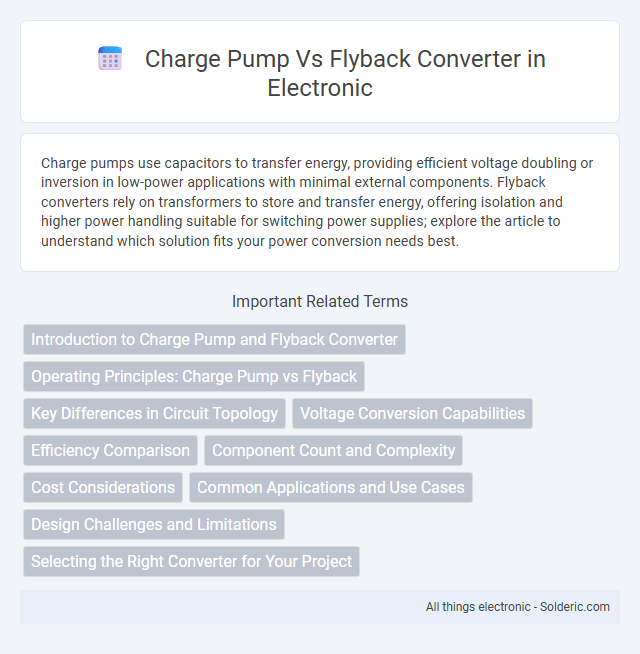 Charge Pump vs Flyback Converter - What is the difference?