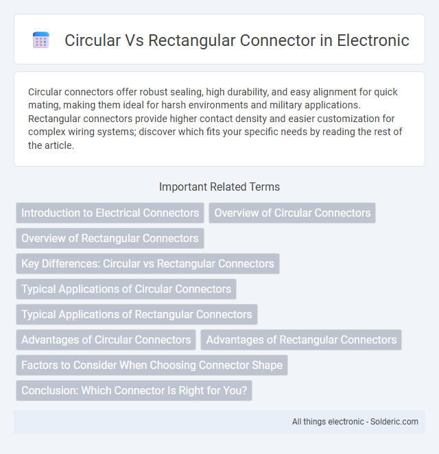 Rectangular vs Circular connector - What is the difference?