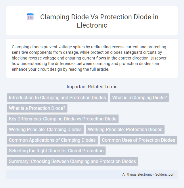 Clamping diode vs Protection diode - What is the difference?