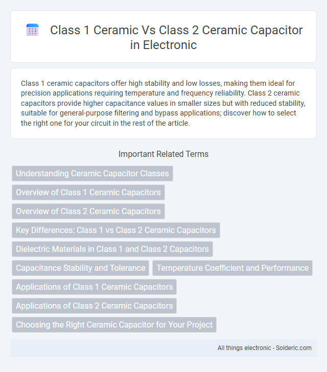 Class 1 Ceramic vs. Class 2 Ceramic Capacitor - What is the difference?