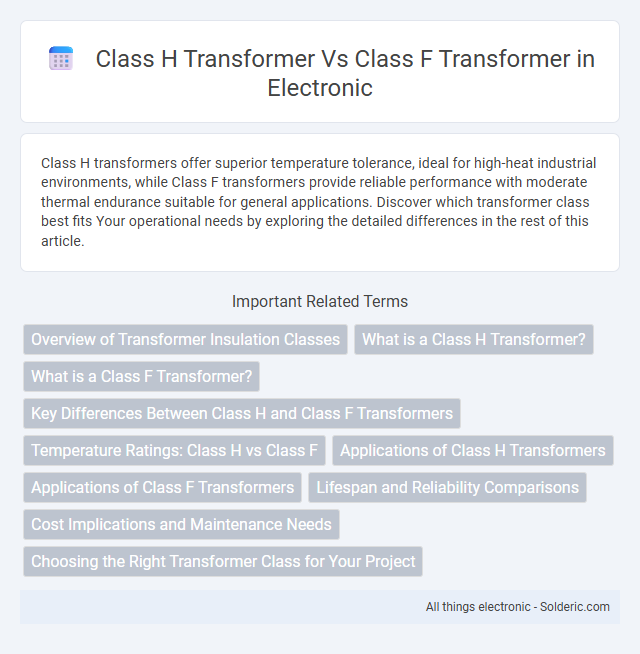 Class F Transformer vs Class H Transformer - What is the difference?