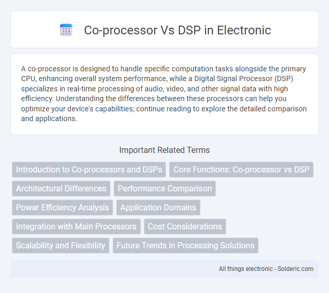 Co-processor vs DSP - What is the difference?