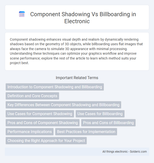 Billboarding vs Component Shadowing - What is the difference?