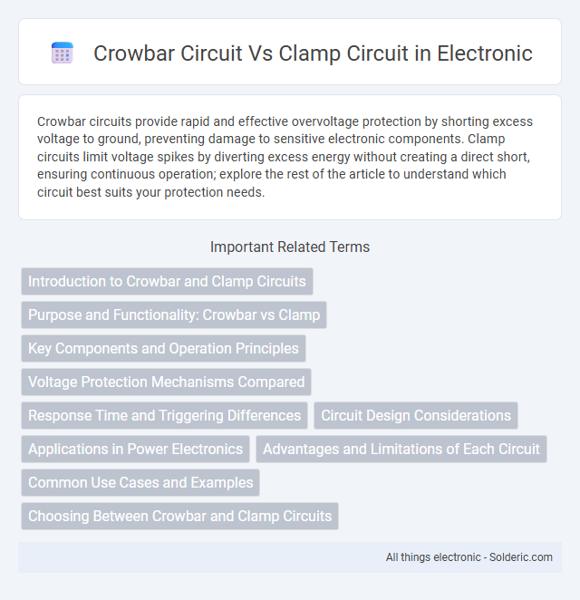 Clamp Circuit vs Crowbar Circuit - What is the difference?