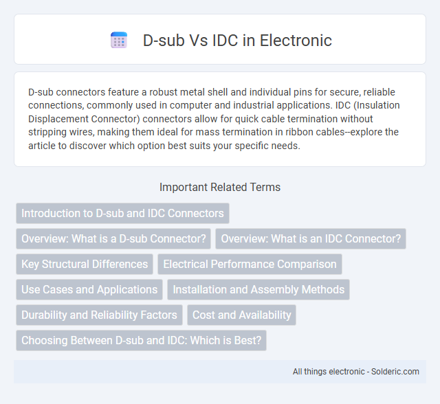 D-sub vs IDC - What is the difference?