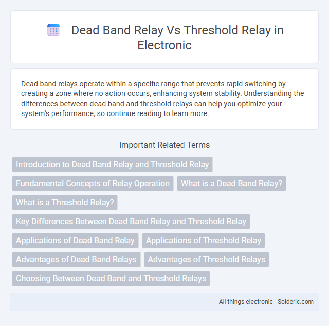 Dead Band Relay vs Threshold Relay - What is the difference?