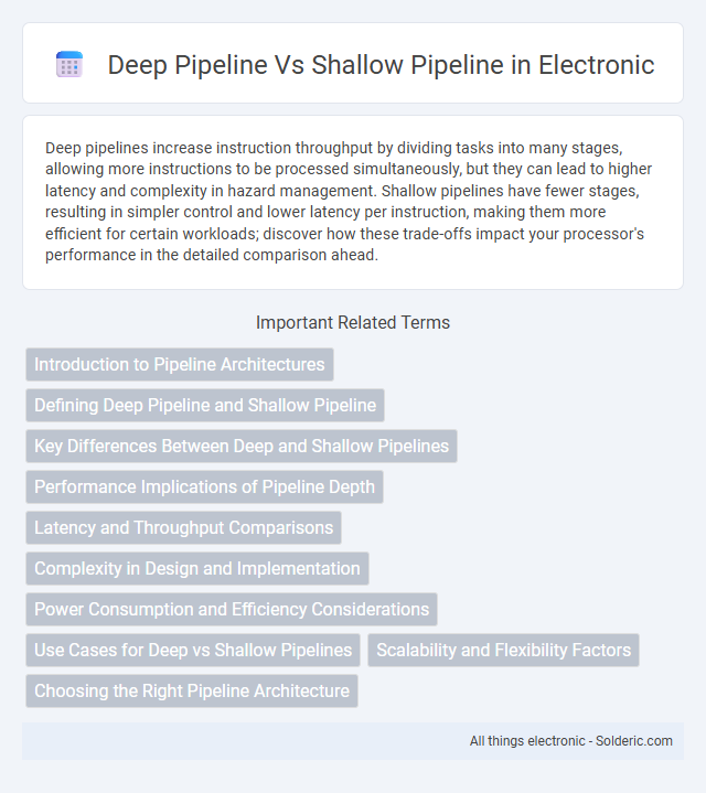 Shallow Pipeline vs Deep Pipeline - What is the difference?
