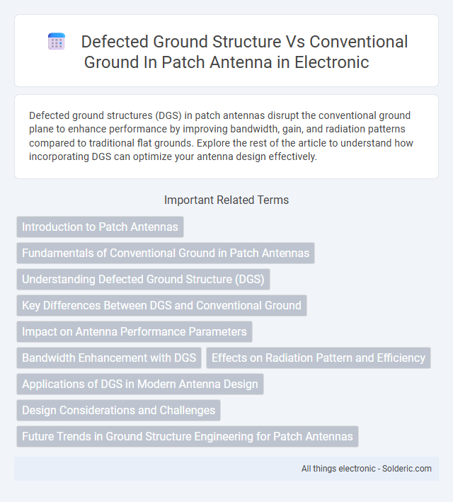 Conventional Ground vs Defected Ground Structure in Patch Antennas - What is the difference?