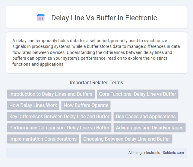Buffer vs Delay Line - What is the difference?