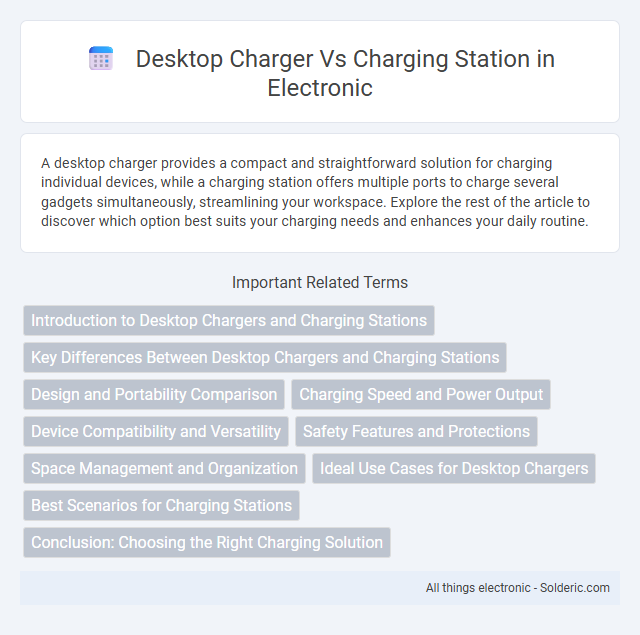 Charging Station vs Desktop Charger - What is the difference?