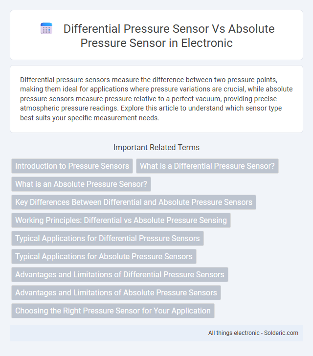 Absolute pressure sensor vs differential pressure sensor - What is the difference?