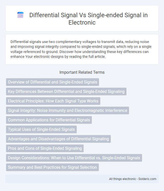 Single-ended signal vs differential signal - What is the difference?