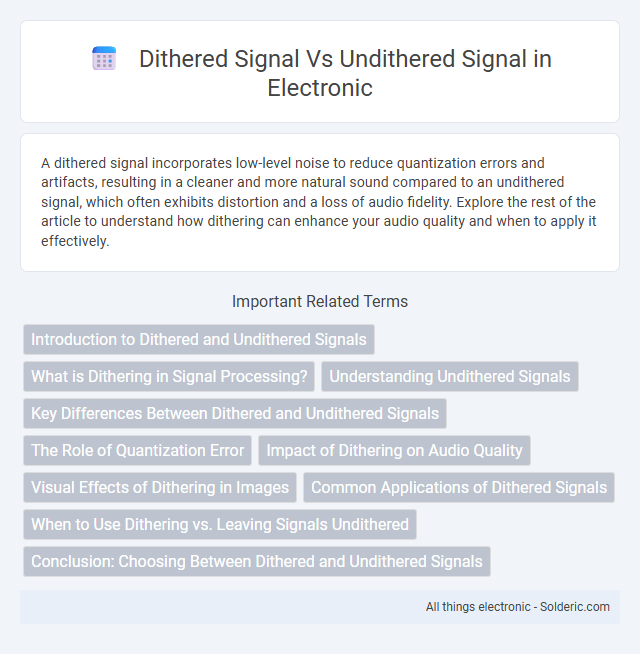 Signal Dithered vs Undithered - What is the difference?