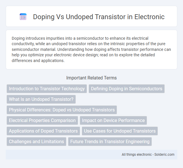 Title: Doping vs Undoped Transistor - What is the difference?