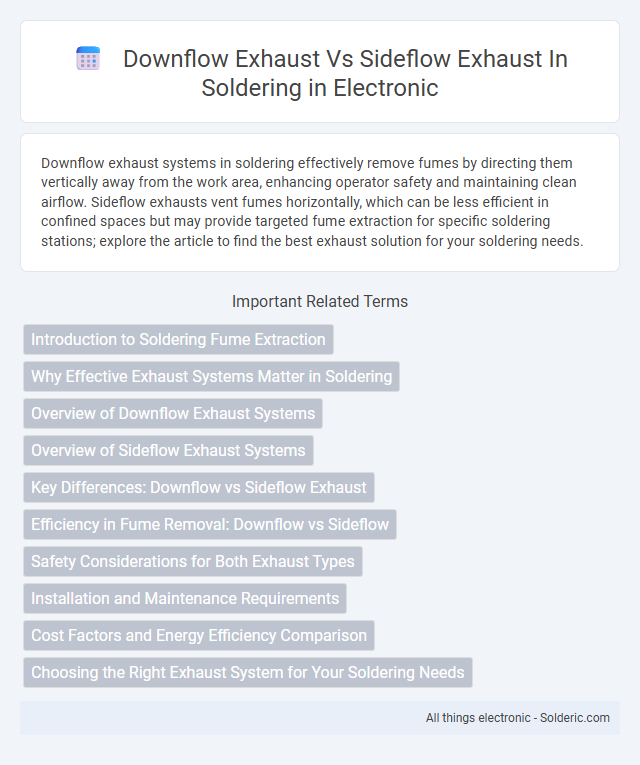 Downflow Exhaust vs Sideflow Exhaust in Soldering - What is the difference?