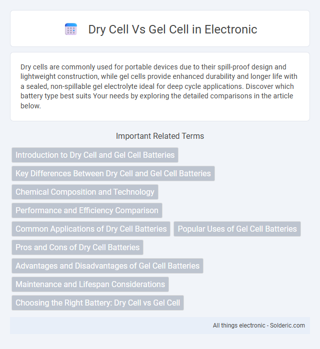 Gel Cell vs Dry Cell - What is the difference?