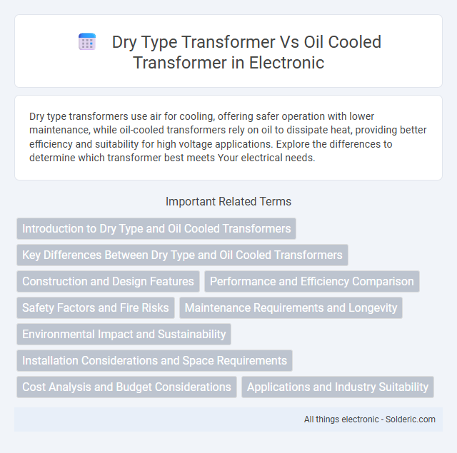 Dry Type Transformer vs Oil Cooled Transformer - What is the difference?