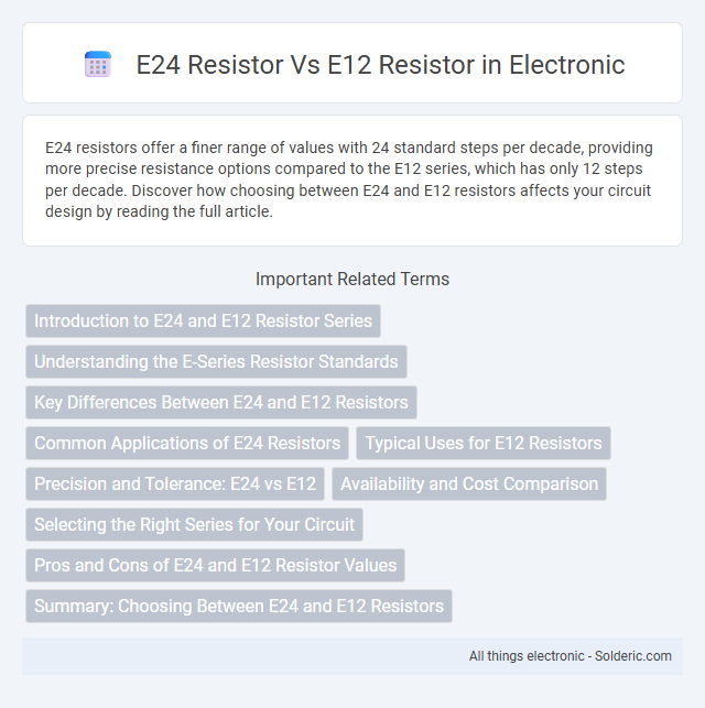 E12 resistor vs E24 resistor - What is the difference?