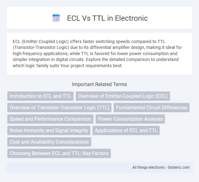 TTL vs ECL - What is the difference?