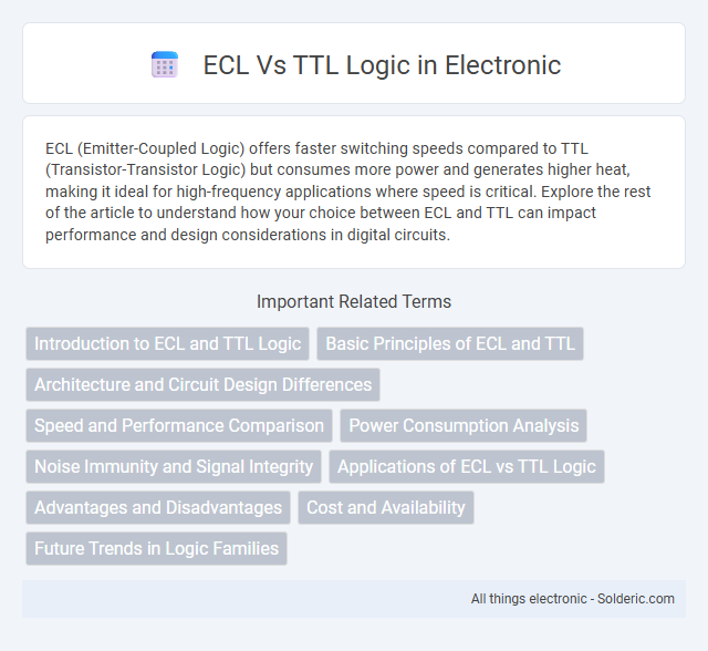 TTL vs ECL Logic - What is the difference?