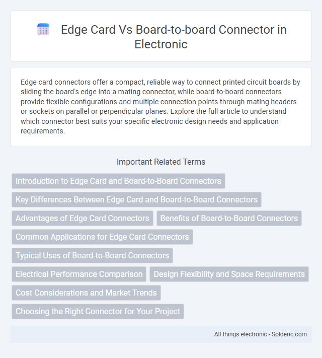 Board-to-board connector vs Edge card - What is the difference?