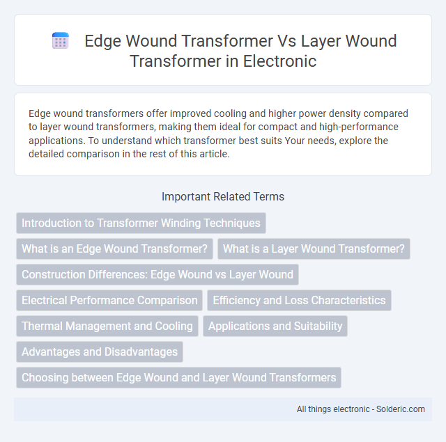 Edge Wound Transformer vs Layer Wound Transformer - What is the difference?