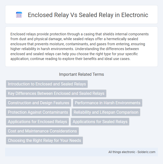 Enclosed Relay vs Sealed Relay - What is the difference?