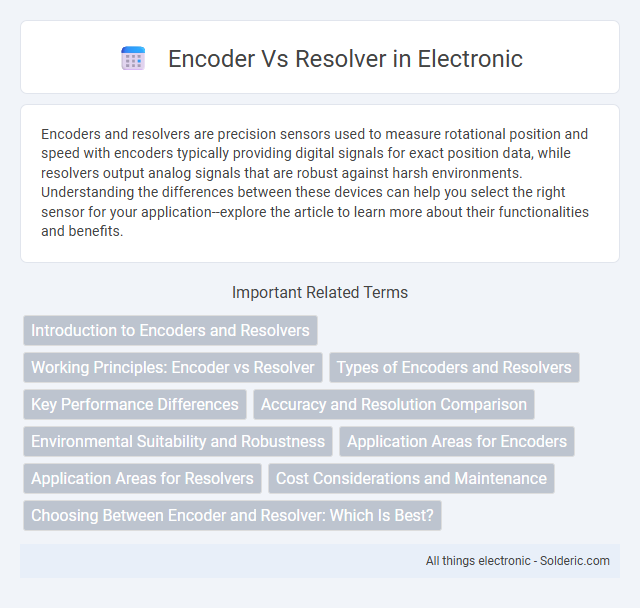 Encoder vs Resolver - What is the difference?
