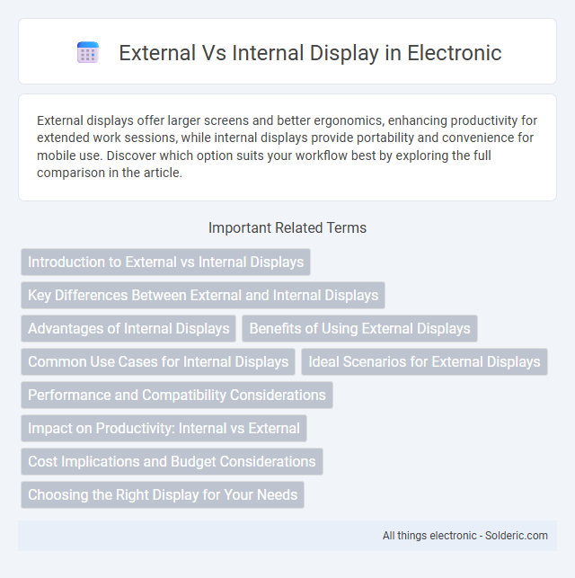 Internal vs External display - What is the difference?