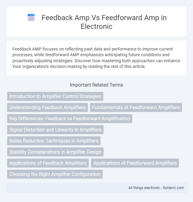 Feedback amp vs Feedforward amp - What is the difference?