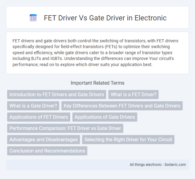FET Driver vs Gate Driver - What is the difference?