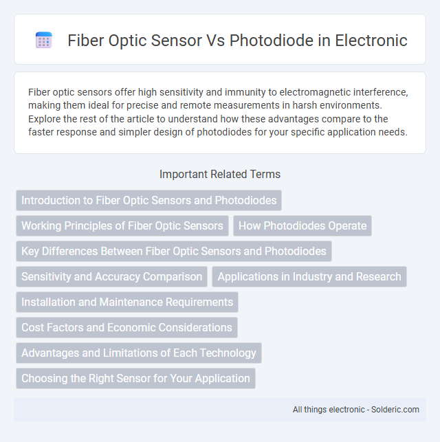 Fiber Optic Sensor vs Photodiode - What is the difference?