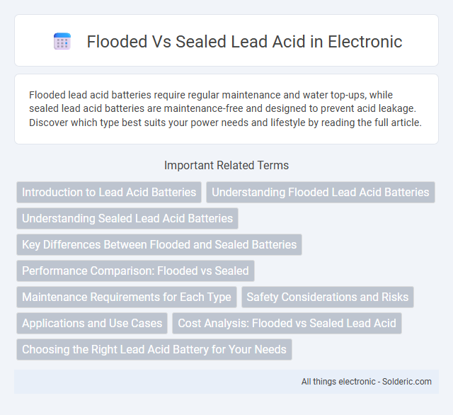 Sealed Lead Acid vs Flooded Lead Acid - What is the difference?