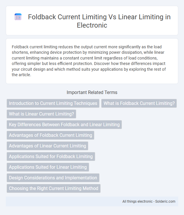 Foldback Current Limiting vs Linear Limiting - What is the difference?