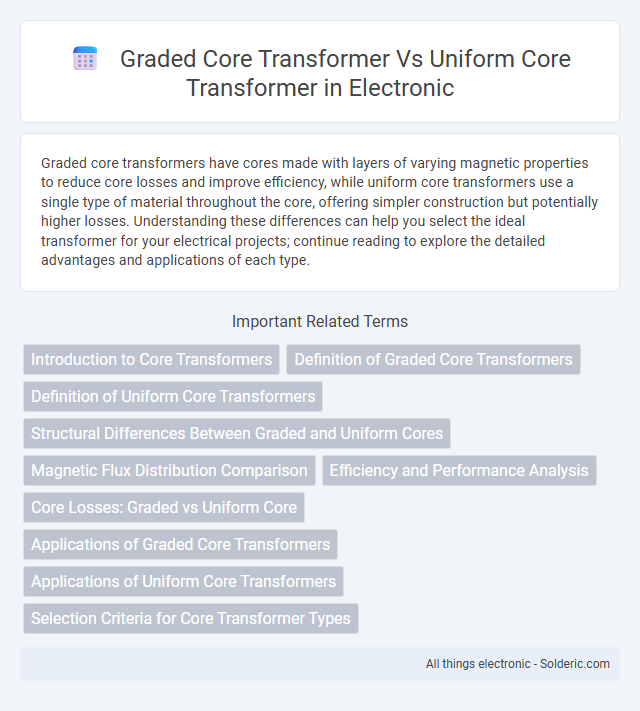Graded Core Transformer vs Uniform Core Transformer - What is the difference?