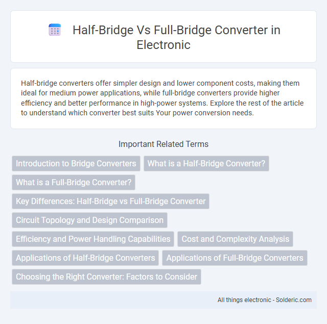 Full-Bridge vs Half-Bridge Converter - What is the difference?
