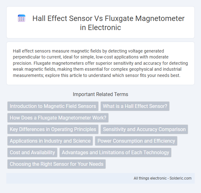 Fluxgate magnetometer vs Hall effect sensor - What is the difference?