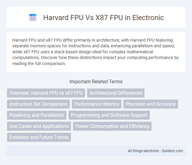 x87 FPU vs Harvard FPU - What is the difference?