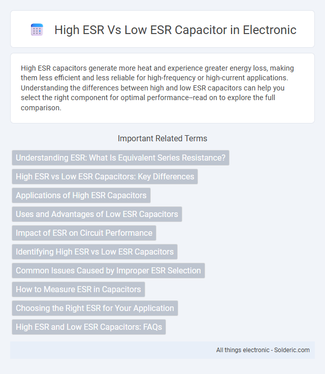 Low ESR vs High ESR Capacitor - What is the difference?