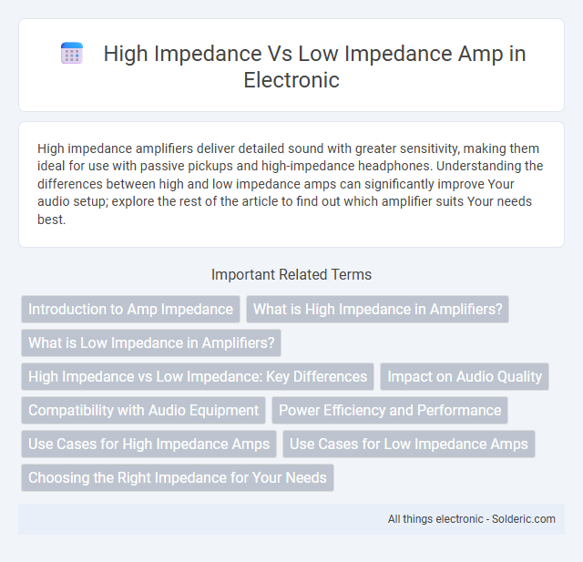 High Impedance vs Low Impedance Amp - What is the difference?