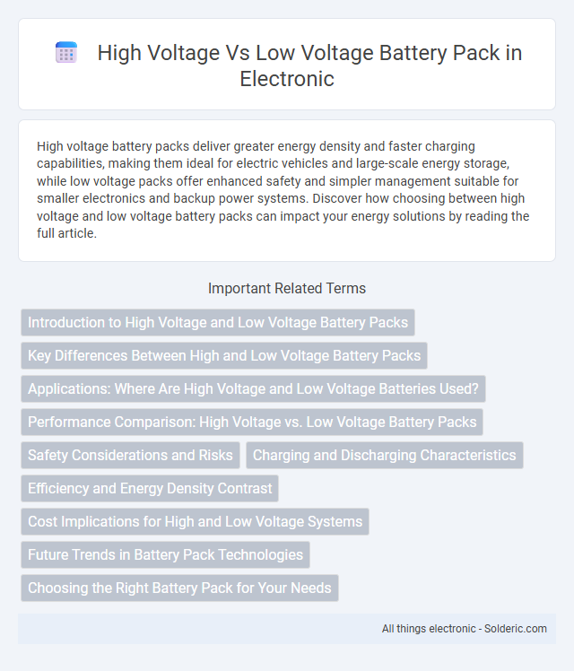 Low Voltage vs High Voltage Battery Pack - What is the difference?