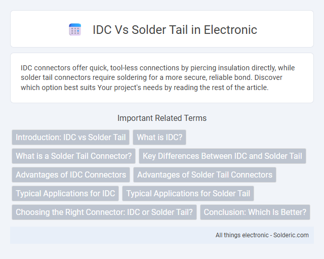 Solder Tail vs IDC - What is the difference?