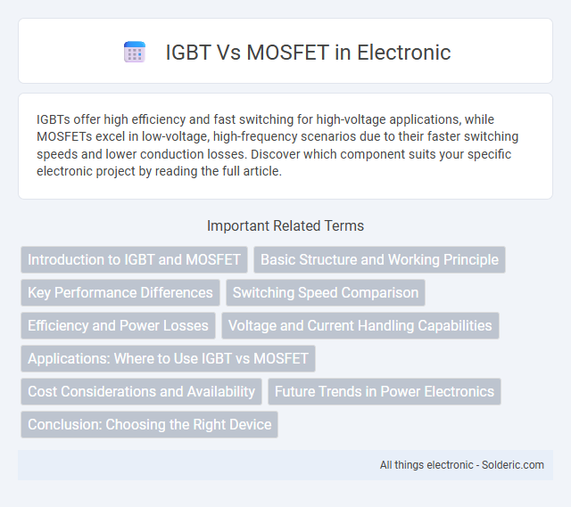 IGBT vs MOSFET - What is the difference?