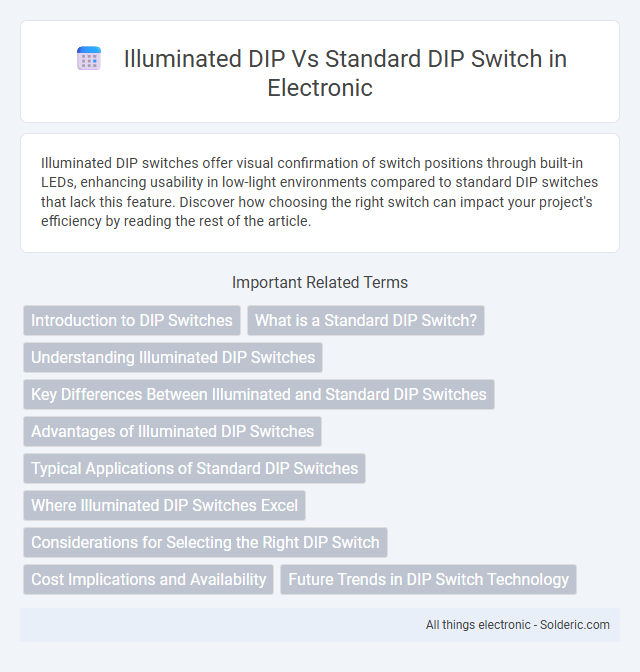 Standard DIP switch vs Illuminated DIP switch - What is the difference?